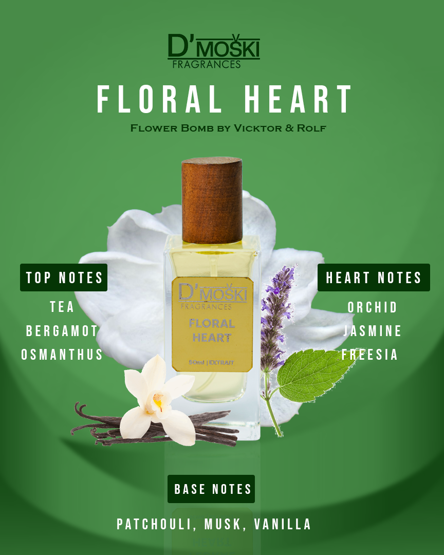 Floral Heart - Olfactive Direction: Flower Bomb by Vicktor & Rolf
