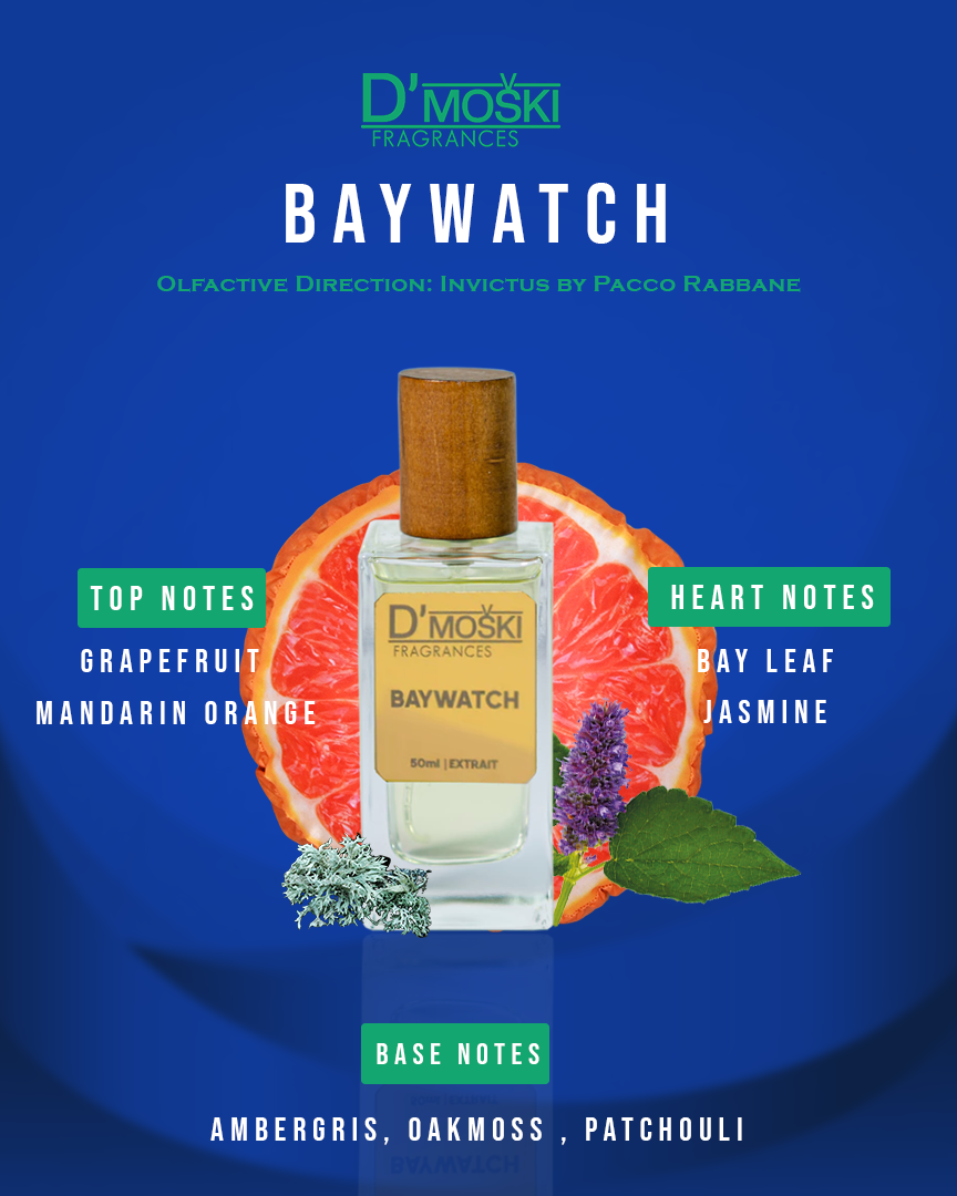 Baywatch - Olfactive Direction: Invictus by Pacco Rabbane